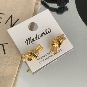 Madewell New Knotted Medium Stud Earrings